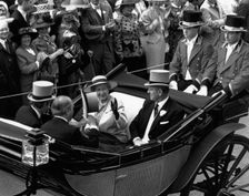 Queen Elizabeth II with the Duke of Edinburgh. Creator: Unknown