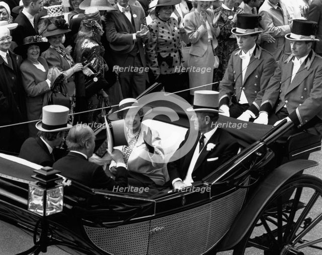 Queen Elizabeth II with the Duke of Edinburgh. Creator: Unknown.