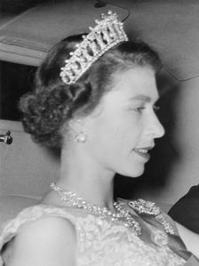 Queen Elizabeth's and Prince Phillip's first Royal visit to Brisbane, Queensland, Australia, 1954. Creator: Jack Bain