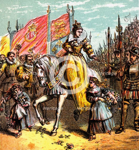 'Queen Elizabeth's Accession', 1558, (c1850). Artist: Unknown