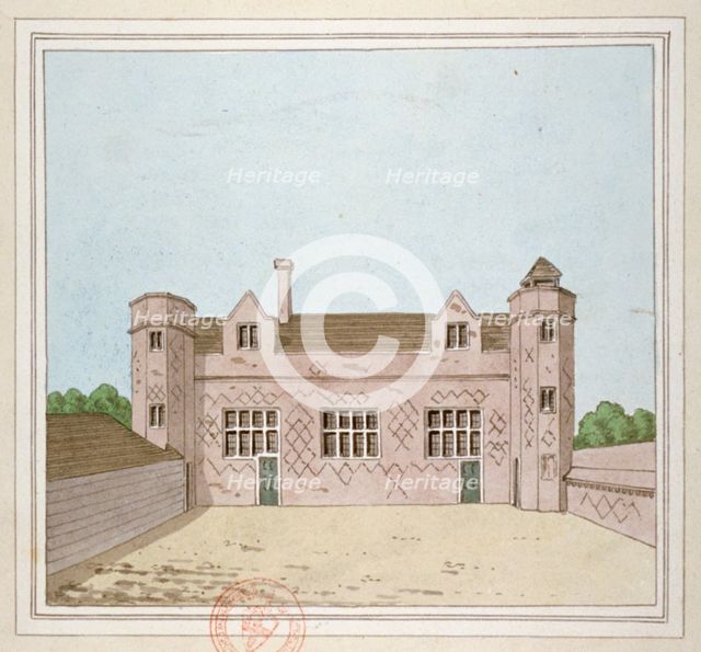Queen Elizabeth's Grammar School, Chipping Barnet, Hertfordshire, c1800. Artist: Anon