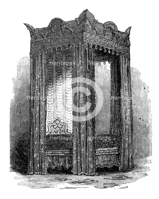 Queen Elizabeth's State Bed, 1844. Creator: Unknown.
