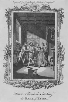 Queen Elizabeth striking the Earl of Essex 1773