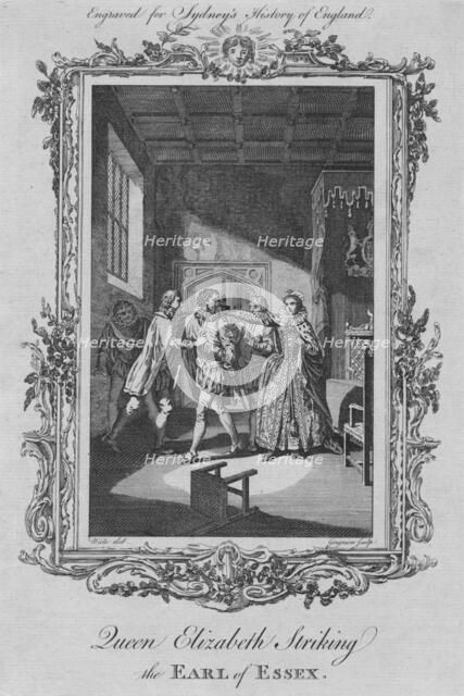 'Queen Elizabeth striking the Earl of Essex', 1773.