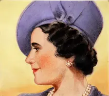 Queen Elizabeth, the Queen Mother, c1940s. Creator: William Timym