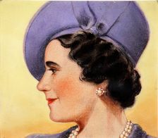 Queen Elizabeth, the Queen Mother, c1940s. Creator: William Timym