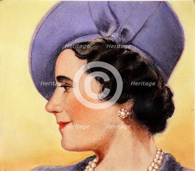 Queen Elizabeth, the Queen Mother, c1940s. Creator: William Timym.