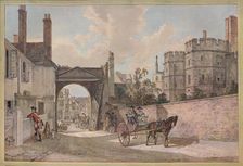 Queen Elizabeth's Gateway, Windsor Castle c1780. Artist: Paul Sandby