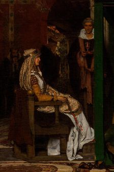 Queen Fredegonda at the Death-Bed of Bishop Praetextatus, 1864. Creator: Alma-Tadema, Sir Lawrence (1836-1912)