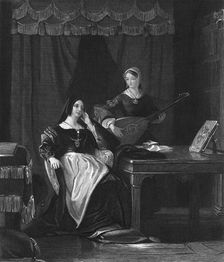 Queen Katherine, Queen Consort of Henry VIII of England, (19th century).Artist: Charles W Sharpe