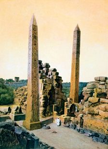 Queen Hatshepsut obelisk, Temple of Amun, Karnak, Luxor, Egypt, 20th Century