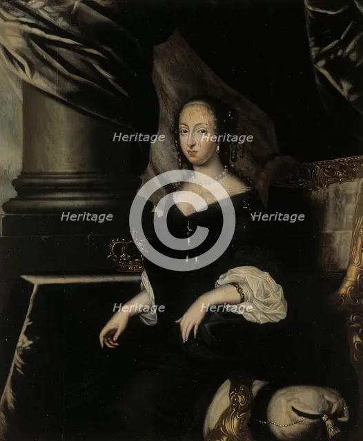 Queen Hedvig Eleonora, 1650-1680. Creator: Toussaint Gelton.