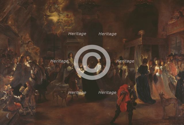 Queen Hedvig Eleonora's wedding night. Creator: Unknown.