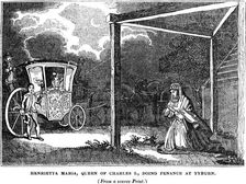 Queen Henrietta Maria (1609-1669) doing penance at Tyburn