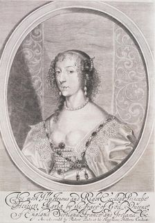 Queen Henrietta Maria, 1640-1642. Creator: William Faithorne
