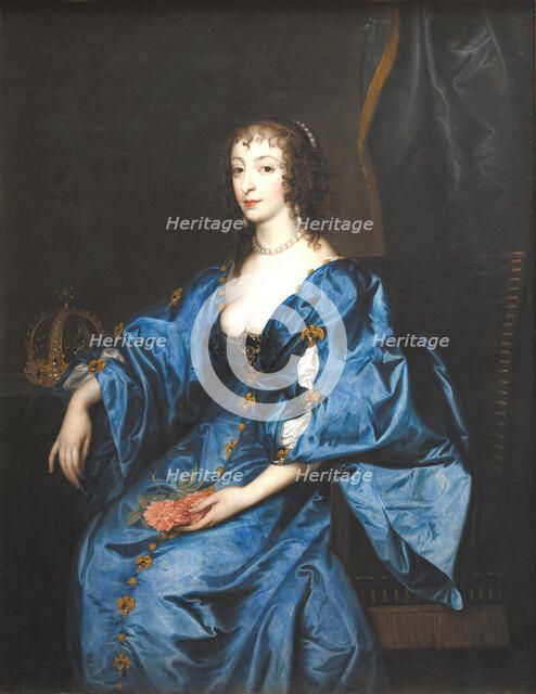 Queen Henrietta Maria of England, 1632-1641. Creator: Anthony van Dyck.