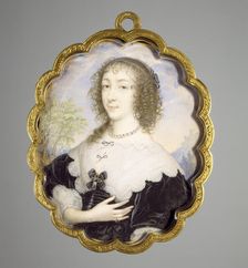 Queen Henrietta Maria, c1635. Creator: John Hoskins I
