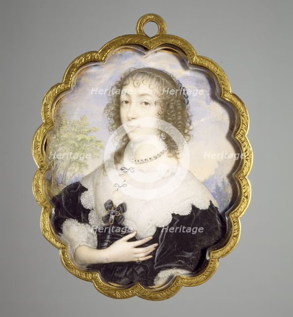Queen Henrietta Maria, c1635. Creator: John Hoskins I.