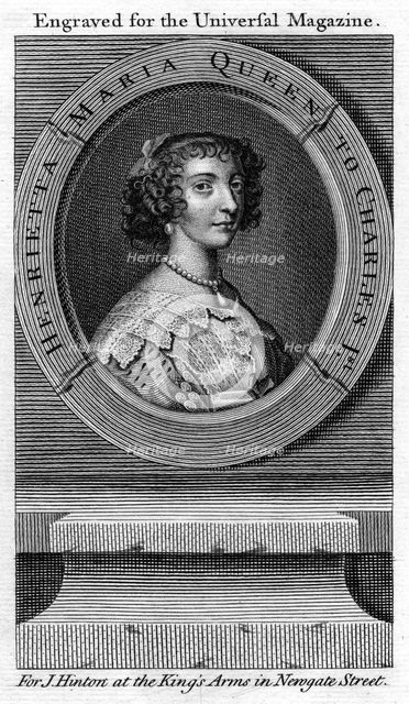 Queen Henrietta Maria, queen consort of Charles I. Artist: Unknown