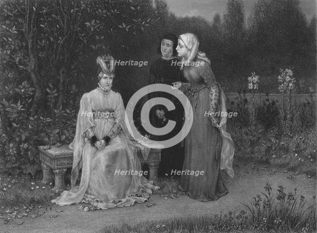 'Queen Isabella and Her Ladies (King Richard II)', c1870. Artist: T Sherratt.