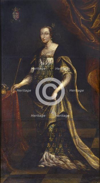 Queen Jadwiga of Poland, ca 1676. Artist: Trycjusz (Tricius or Tretko), Jan (ca 1620-1692)