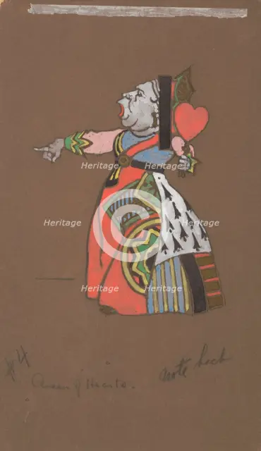 Queen of Hearts (costume design for Alice-in-Wonderland). Creator: William Penhallow Henderson.
