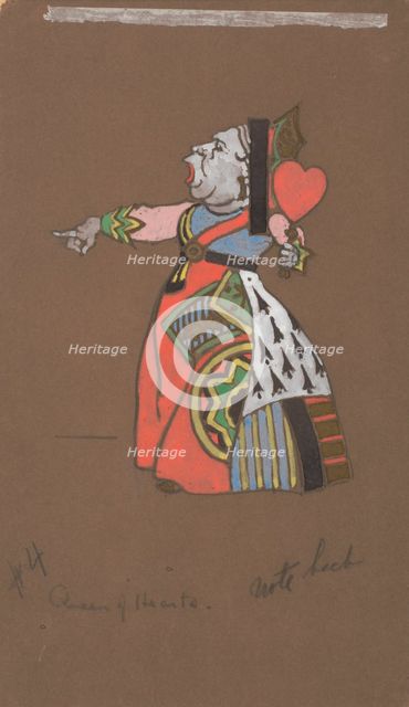 Queen of Hearts (costume design for Alice-in-Wonderland). Creator: William Penhallow Henderson.