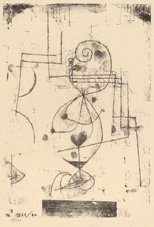 Queen of Hearts (Herzdame), 1921. Creator: Paul Klee
