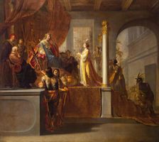 Queen of Sheba before Solomon, 1640. Creator: Nikolaus Knüpfer