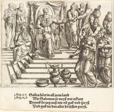 Queen of Sheba's Visit to Solomon, 1548. Creator: Augustin Hirschvogel