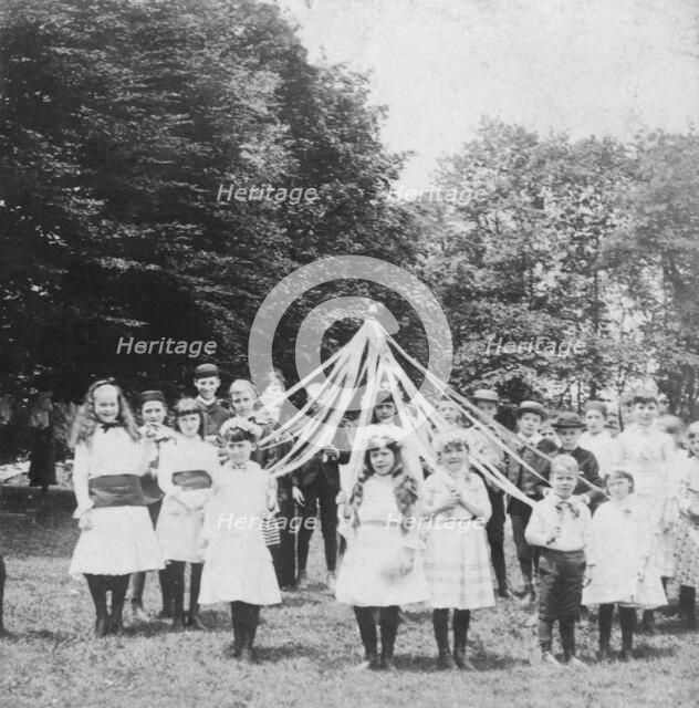 'Queen of the May', 1886. Artist: BW Kilburn
