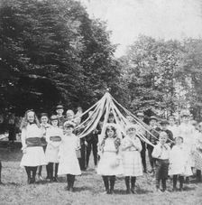 Queen of the May 1886. Artist: BW Kilburn