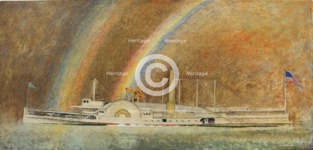 Queen of the Hudson (Mary Powell), 1940. Creator: Lyonel Feininger.