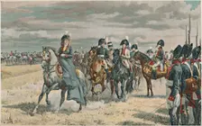Queen Louisa Reviewing the Prussian Army 1896