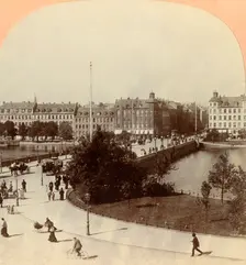Queen Louise Bridge, Copenhagen, Denmark 1901. Creator: Keystone View Company