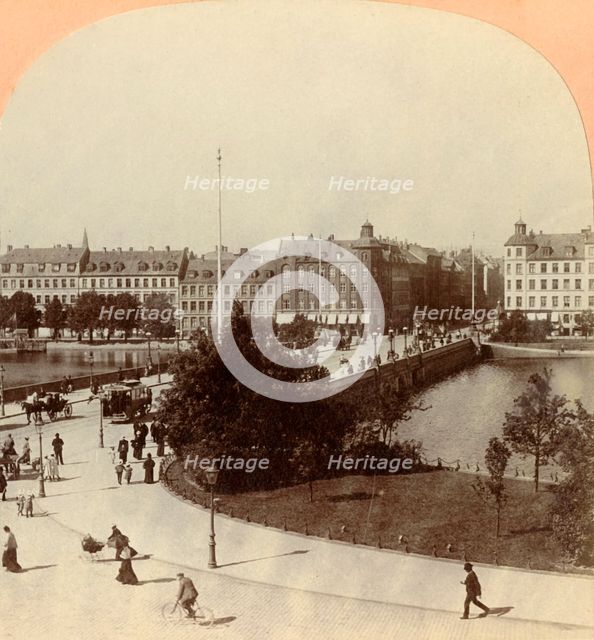 'Queen Louise Bridge, Copenhagen, Denmark', 1901. Creator: Keystone View Company.