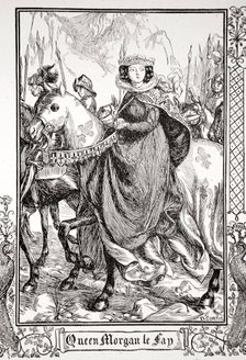 Queen Morgan le Fay 1905. Creator: Dora Curtis