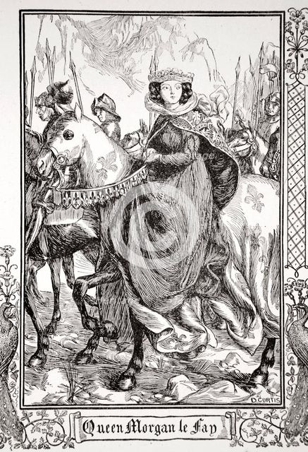 'Queen Morgan le Fay', 1905.  Creator: Dora Curtis.