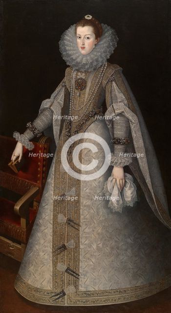 Queen Margaret of Spain, c. 1610. Creator: Andrés López Polanco.