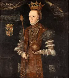 Queen Margaret Leijonhufvud of Sweden. Artist: Uther, Johan Baptista van (active 1562-1597)