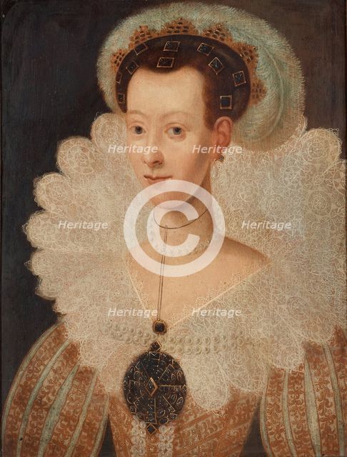 Queen Maria Eleonora of Sweden. Artist: Hoefnagel, Jacob (1575-c. 1630)