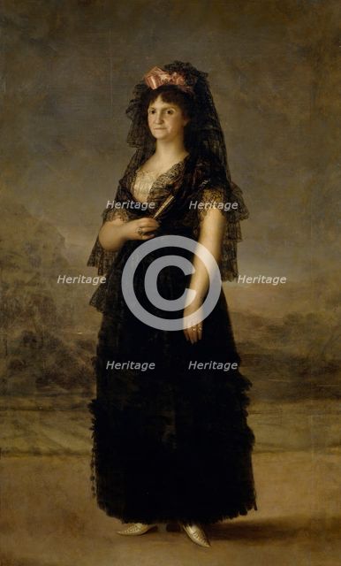 Queen María Luisa in a Mantilla, between 1799 and 1800. Creator: Agustin Esteve y Marqués.