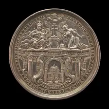 Queen Maria Theresa of Austria Kneeling in front of the Virgin while Receiving the Hungarians Oath Creator: Joseph Wellisch