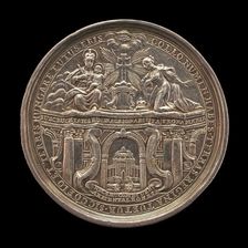 Queen Maria Theresa of Austria Kneeling in front of the Virgin while Receiving the Hungarians Oath Creator: Joseph Wellisch