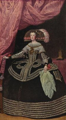 Queen Mariana of Austria 1652-1653 (1939). Artist: Diego Velasquez