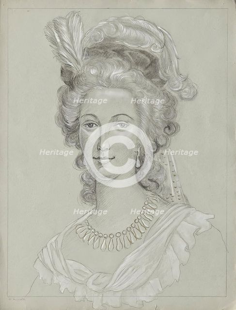 Queen Marie Antoinette, undated. (c1900s) Creator: Franz von Matsch.