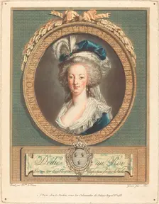 Queen Marie-Antoinette, c. 1789. Creator: Pierre Michel Alix