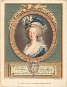 Queen Marie-Antoinette, c. 1789. Creator: Pierre Michel Alix