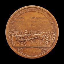 Queen Marie-Antoinette Led to the Guillotine [reverse], 1793. Creator: Heinrich Conrad Küchler