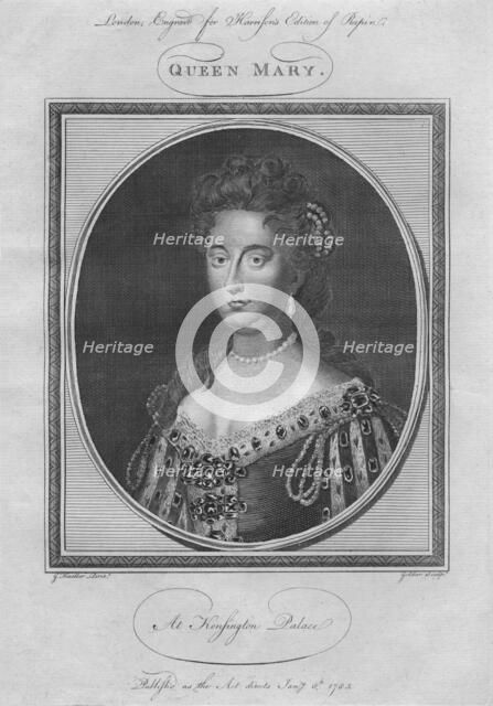 Queen Mary, 1785. Artist: Anon.